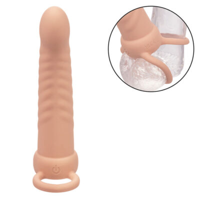 Calexotics - maxx ribbed dual penetrator 10 vibrações carne calexotics caliente. Pt