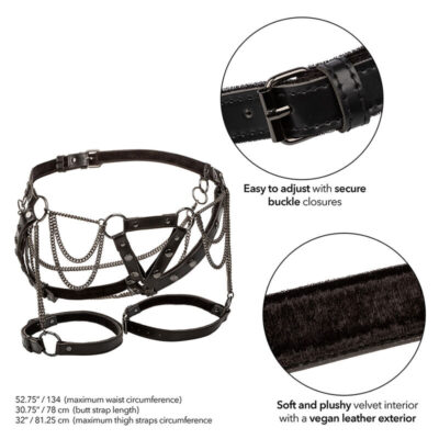 Calexotics - euphoria multicain thigh harness premium tamanho plus calexotics caliente. Pt