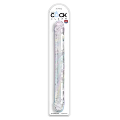 King cock - double trouble dildo duplo 46 cm transparente king cock caliente. Pt