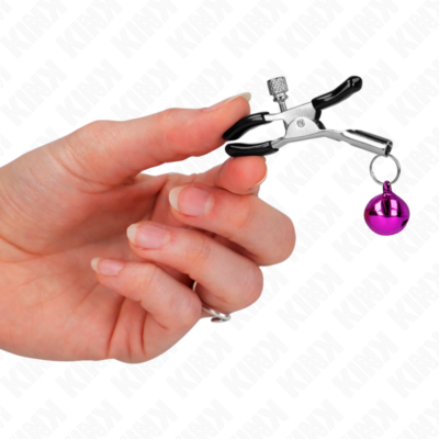 Kink - grampo de bico simples roxo 6 cm kink nipple grip caliente. Pt