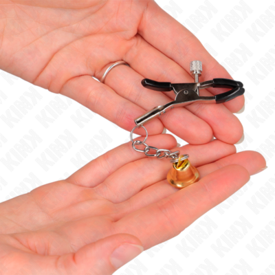 Kink - pinças pingente sino dourado 6 cm kink nipple grip caliente. Pt