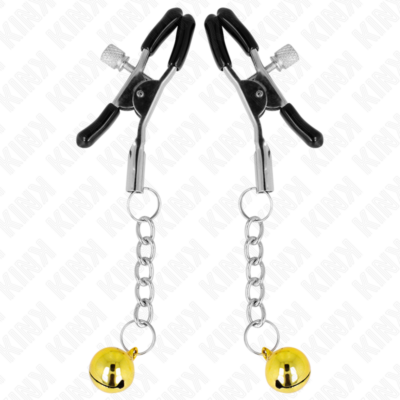 Alternative view of KINK - PINÇAS PINGENTE JINGLE BELL DOURADA 6 CM