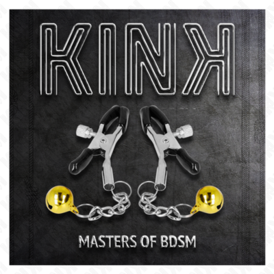 Kink - pinças pingente jingle bell dourada 6 cm kink nipple grip caliente. Pt