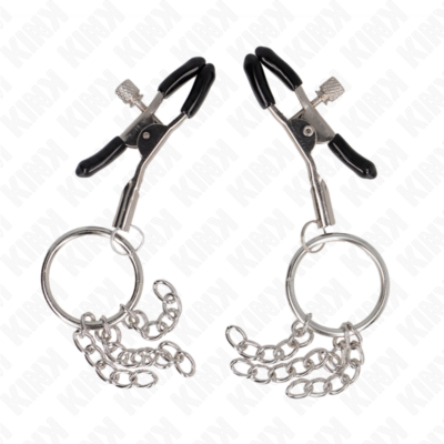Alternative view of KINK - O RING GRAMPO DE BICO E PEQUENA CORRENTE PRATA 6 CM