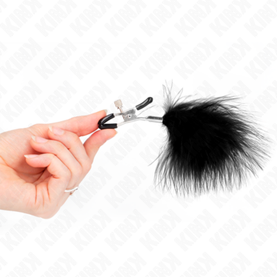Kink - grampo de pena para bicos preto 7 cm kink nipple grip caliente. Pt