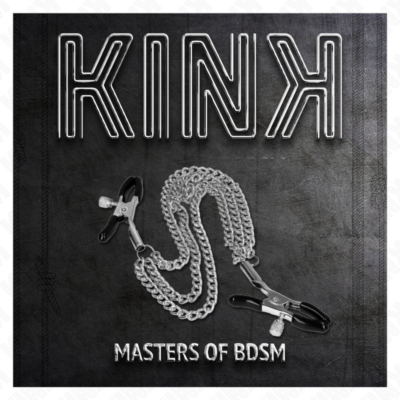 Kink - pinças para bicos com 3 correntes prata 20/23/28 cm kink nipple grip caliente. Pt
