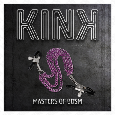 Kink - pinças para bicos com 3 correntes roxo 20/23/28 cm kink nipple grip caliente. Pt