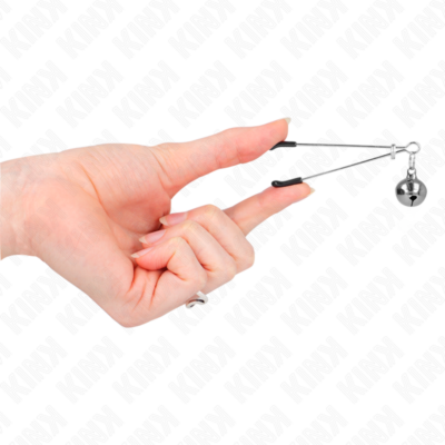 Kink - pinças de bino finas prata 7 cm kink nipple grip caliente. Pt