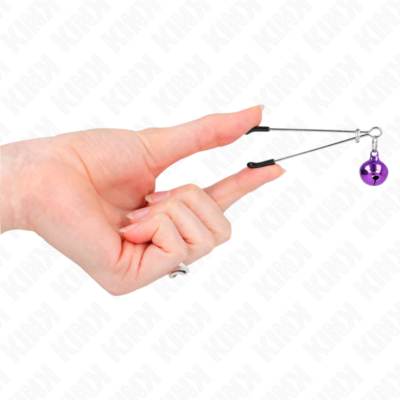 Kink - pinças de bino fina roxo 7 cm kink nipple grip caliente. Pt