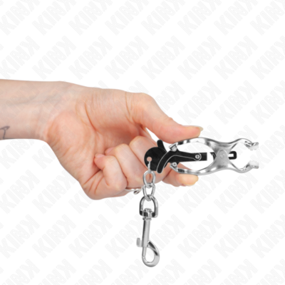 Kink - pinças de trevo japonês com ganchos prata kink nipple grip caliente. Pt