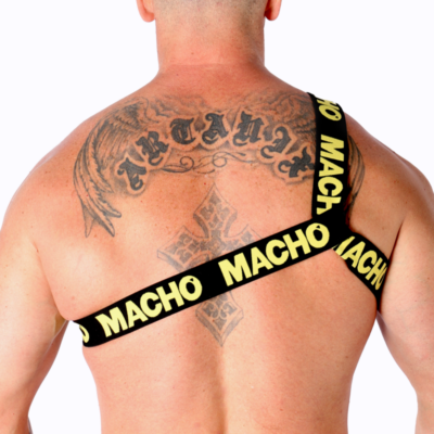 Macho - arnês romano amarelo s/m macho underwear caliente. Pt