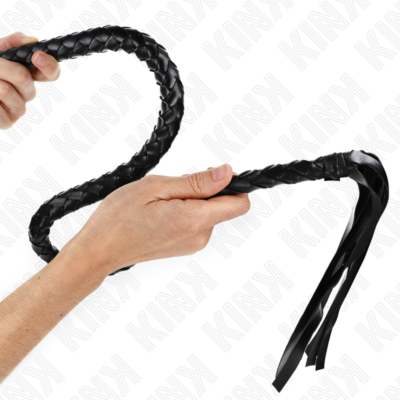 Alternative view of KINK - CHICOTE DE SERPENTE COM ANEL DE MÃO PRETO 65 CM