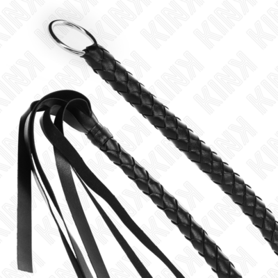 Kink - chicote de serpente com anel de mão preto 65 cm kink impact & touch caliente. Pt