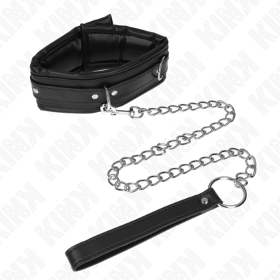 Kink - colar pesado com cinto 65 cm modelo 4 ajustável 36,5-50 cm kink collar & gag caliente. Pt