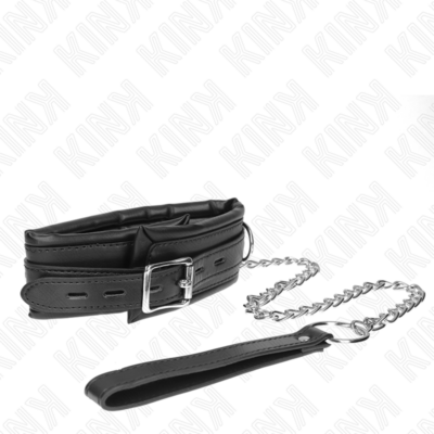 Kink - colar pesado com cinto 65 cm modelo 4 ajustável 36,5-50 cm kink collar & gag caliente. Pt