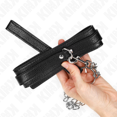 Kink - colar padrão serpente com trela 65 cm kink collar & gag caliente. Pt