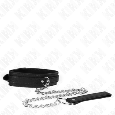 Kink - colar padrão serpente com trela 65 cm kink collar & gag caliente. Pt
