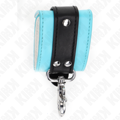 Kink - remoções de pulso fecháveis premium preto / azul ajustáveis 21-28 cm x 5,5 cm kink wrist restraint caliente. Pt