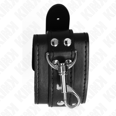 Kink - proteções de pulso de masmorra com bloqueio preto ajustáveis 21-28 cm x 5,5 cm kink wrist restraint caliente. Pt