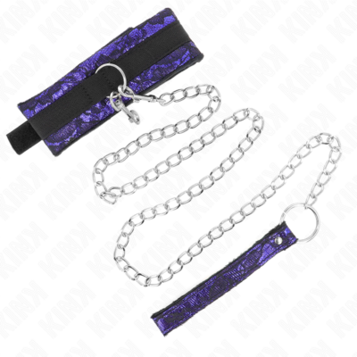 Alternative view of KINK - COLAR CURTO DE RENDA DE VELUDO COM CINTO 105 CM COM DEFEITO EM NYLON 44 X 5,5 CM
