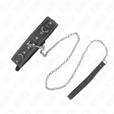 Alternative view of KINK - COLAR DE COURO PVC COM CINTO 105 CM REBITE DE strass 41,5 X 4 CM