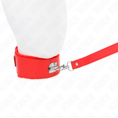 Kink - colar com trela 116 cm com pregos prata modelo 4 vermelho ajustável 40-48 cm x 6 cm kink collar & gag caliente. Pt