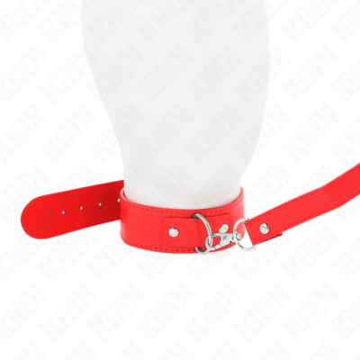 Kink - colar com cinto 116 cm alça rojo ajustável 32-50 cm x 8 cm kink collar & gag caliente. Pt
