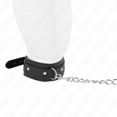 Kink - colar com trela 65 cm 1 anel ajustável 38-49 cm x 5 cm kink collar & gag caliente. Pt