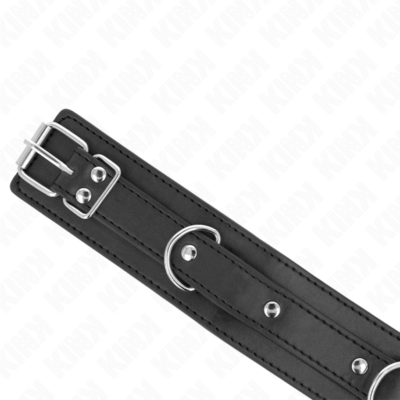 Kink - colar com trela 65 cm 3 anéis modelo 1 ajustável 38-49 cm x 5 cm kink collar & gag caliente. Pt
