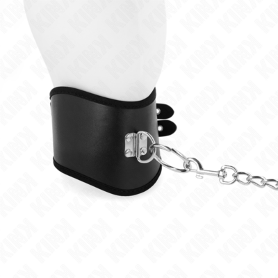 Kink - colar 65 cm com alça largura ajustável 40-55 cm x 10 cm kink collar & gag caliente. Pt