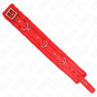 Kink - colar com trela 65 cm com restrições vermelho 36-42 cm x 5,5 cm kink collar & gag caliente. Pt