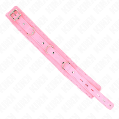 Kink - colar com trela 65 cm com restrições rosa 36-42 cm x 5,5 cm - image 5