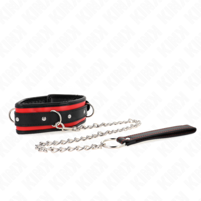 Kink - colar pesado com cinto 65 cm modelo 2 ajustável 36,5-50 cm kink collar & gag caliente. Pt