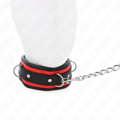 Kink - colar pesado com cinto 65 cm modelo 2 ajustável 36,5-50 cm kink collar & gag caliente. Pt
