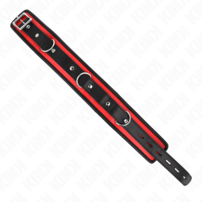 Kink - colar pesado com cinto 65 cm modelo 2 ajustável 36,5-50 cm kink collar & gag caliente. Pt