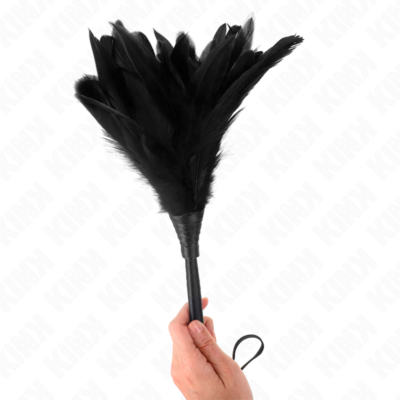 Kink - chicote de borla de silicone forma de rosa 45 cm kink impact & touch caliente. Pt