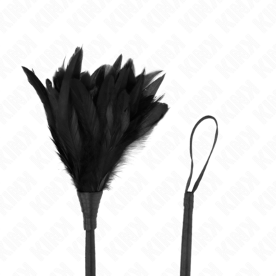 Kink - chicote de borla de silicone forma de rosa 45 cm kink impact & touch caliente. Pt