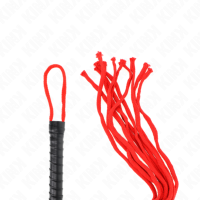 Kink - chicote de corda rojo 56 cm kink impact & touch caliente. Pt