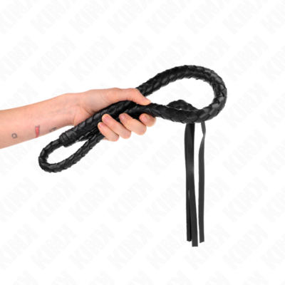 Kink - chicote longo com contas 110 cm kink impact & touch caliente. Pt