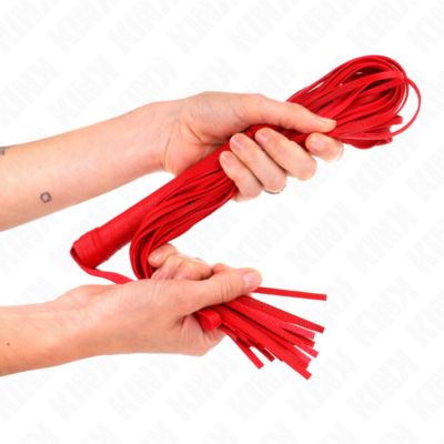 Kink - chicote pvc macio vermelho 70 cm kink impact & touch caliente. Pt