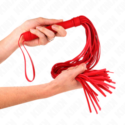 Kink - chicote pvc macio vermelho 70 cm kink impact & touch caliente. Pt