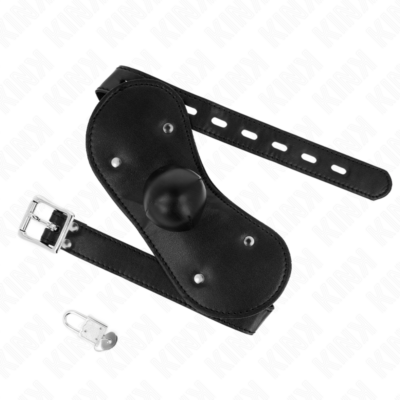 Alternative view of KINK - MÁSCARA BOCA BALL GAG COM FECHADURA AJUSTÁVEL 42-60 CM