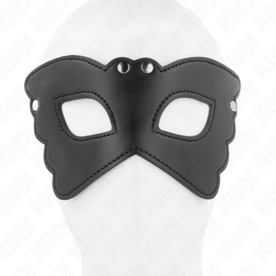 Kink - máscara de couro forma de borboleta 20 x 9 cm kink masked allure caliente. Pt