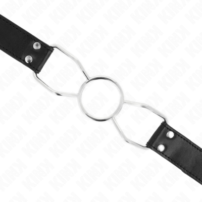 Kink - mordaça boca de aranha 60 x 3 cm tamanho m 4,5 cm kink collar & gag caliente. Pt