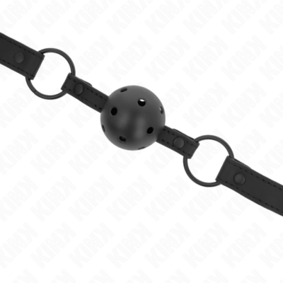 Kink - bola de neoprene 4,5 cm mordaça 63,5 x 2 cm ajustável 41 x 59 cm kink collar & gag caliente. Pt