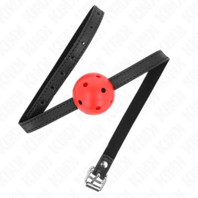 Alternative view of KINK - SIMPLICITY VERMELHO RESPIRÁVEL 4,5 CM BOLA MORDAÇA 62 x 1,5 CM