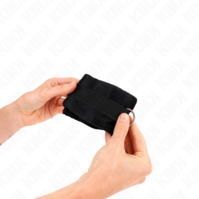 Kink - algemas de pele iniciante preto 30 x 7 cm kink wrist restraint caliente. Pt