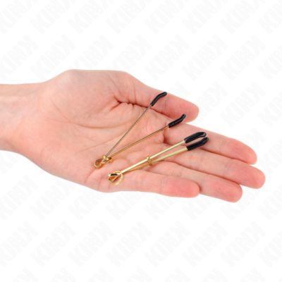 Kink - pinças finas ouro 7 cm kink nipple grip caliente. Pt