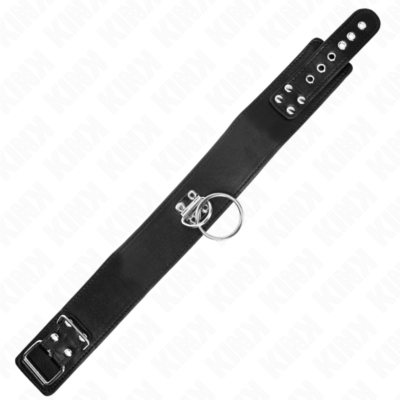 Kink - colar estudded 116 cm com alça de couro 50 x 5 cm kink collar & gag caliente. Pt