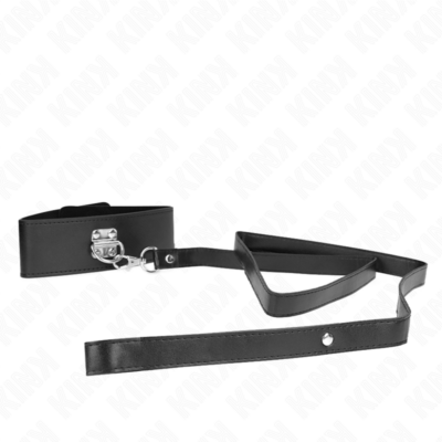 Kink - colar com cinto 116 cm modelo 2 ajustável 36-43 cm x 5 cm kink collar & gag caliente. Pt